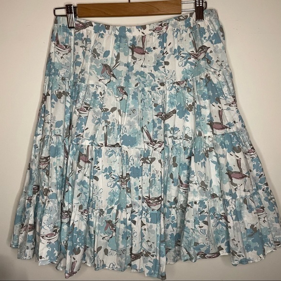 Hill Skirts Hill Circle Skirt Chickadee Pattern Full Lined Elastic Waist 8